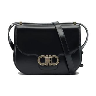 Ferragamo Tassen, Dames, Zwart, ONE Size, Leer, Crossbody Bag