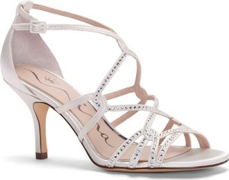 Nina Aniela Ankle Strap Sandal in Ivory at Nordstrom, Size 7.5