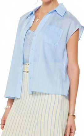 Current Air Larimar Camisole With Shirt In Pale Blue