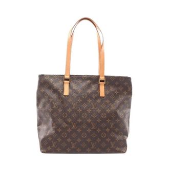 Louis Vuitton Pre-owned Tote Bags, female, Brown, Size: ONE SIZE Pre-owned Cabas Mezzo Monogram Coated Canvas Tote Bag