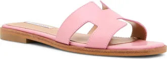 Steve Madden Hadyn Slide Sandal in Pink Leather at Nordstrom, Size 9.5