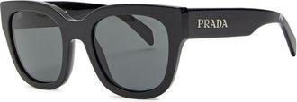 Prada Round-frame Sunglasses - Black - One Size