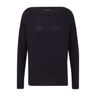 Windsor Maglia in lana stretch e lyocell - - Knitwear - Donna - Nero - S
