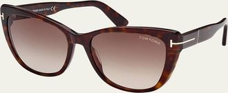 Tom Ford Nora Acetate Cat-Eye Sunglasses