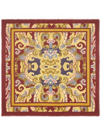 Etro Sjaal met paisley-print en jacquard - Rood