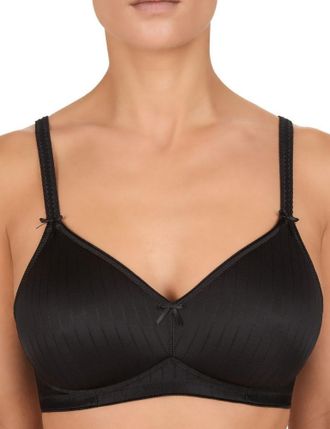 Felina Womens 207215 Modern Weftloc Wireless Spacer Bra - Black Polyester/Polyamide - Size 44D