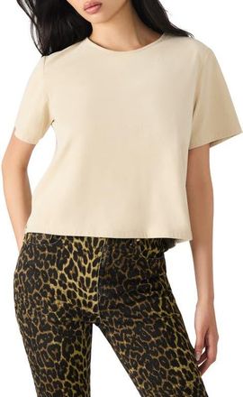 Steve Madden Ezra Back Zip Top in Bone at Nordstrom, Size X-Large