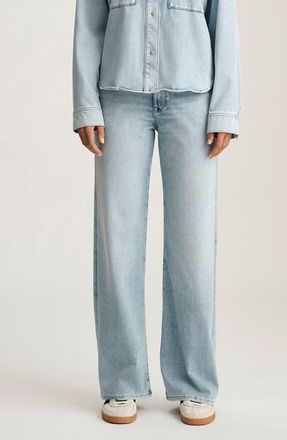 Mavi Sabrina Wide Leg Jeans in Light Move at Nordstrom, Size 30 30