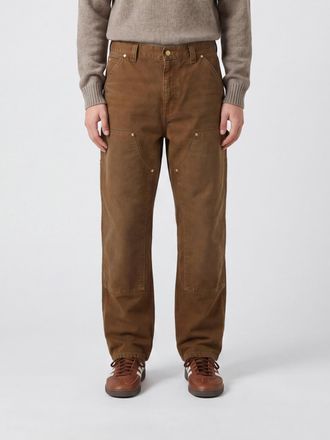 Carhartt Work in Progress Pantaloni OG Single Knee in denim di cotone a gamba larga con logo
