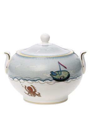 Wedgwood Sailors Farewell Sugar Bowl & Lid in Grey at Nordstrom