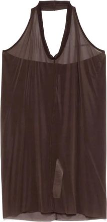 Rick Owens Tops, Dames, Bruin, M, Halter Top