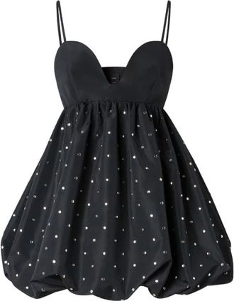 Pinko Belfort Jurk - Dames - Feestkleedjes - Zwart - S - Polyester - Kleedjes