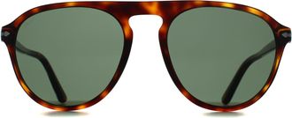 Persol Aviator Unisex Havana Green PO3302S - Brown - One Size