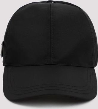 Prada Black Side Logo Patch Hat
