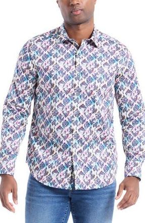 Robert Graham Cobram Long Sleeve Cotton Button-Shirt in White Multi at Nordstrom Rack, Size Xx-Large