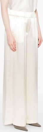 PESERICO Womens Elastic-Waist Wide-Leg Trousers Aw25 W