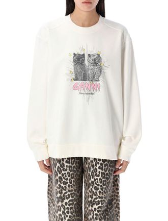 Ganni Cats Sweatshirt