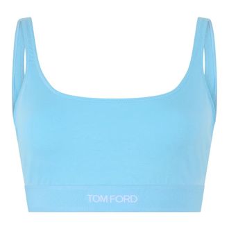 Tom Ford Sport Bras, female, Blue, Size: XS Signature Bralette