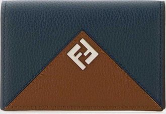 Fendi Portacarte bifold Lui da uomo in pelle con monogram FF