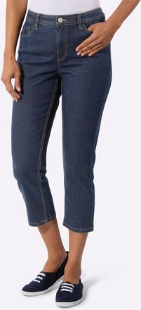 Casual Looks 7/8-Jeans CASUAL LOOKS, Damen, Gr. 36, Normalgr&ouml;ssen, dunkelblau, 99% Baumwolle, 1% Elasthan, unifarben, 7/8-L&auml;nge, Jeans 7/8-Jeans