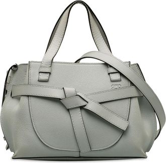 Loewe 2019 mini Gate two-way handbag - women - Calf Leather - One Size - Grey