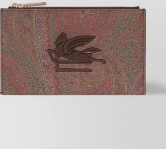 Etro printed logo flat pouch