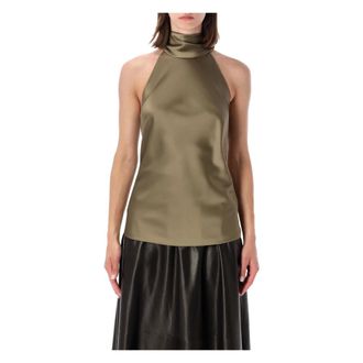 Ralph Lauren Chilton Sleeveless Blouse - female - Ralph Lauren - Sleeveless Tops - Green - 2XS - Tops