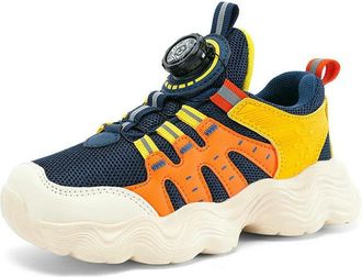 Generic ZBDP Children Shoes Boy Sneaker Non-Slip School Sports Casual Sneaker Soft Sole Boy Tennis Shoes 4 to 12 Years Yellow