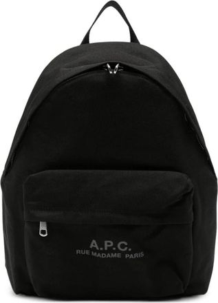 A.P.C. Backstage Small Backpack - Heren - Rugzakken - Zwart - ONE Size - Nylon - Tassen