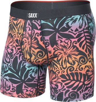 Saxx Mens Vibe Xtra Soft Comfort Boxer Briefs Black XL