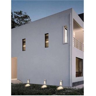 Trade Shop Trade Shop Traesio - Trade Shop - Segnapasso Da Esterno Faretto 12 Watt Ip65 Bianco Luce 6500k 4000k 3000k Es62