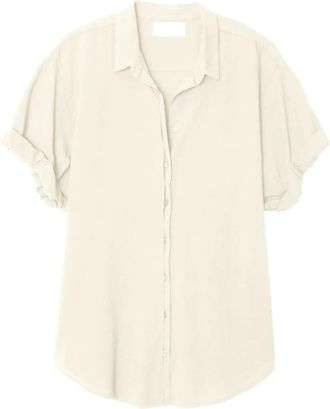 Xirena Camicia Channing a maniche corte - Toni neutri