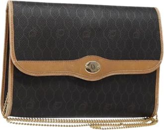Dior Pre-owned Clutches, female, Black, Size: ONE SIZE Pre-owned Vintage Honeycomb Canvas Shoulder Bag