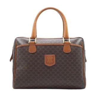 Celine Pre-owned Handbags, female, Brown, Size: ONE SIZE Pre-owned Macadam Boston Top Handle Bag