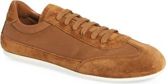 Prada Mixed Media Low Top Sneaker in Sughero at Nordstrom, Size 10.5Us