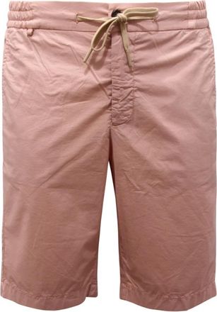 Berwich Italiaanse Stijl Roze Strand Shorts - Heren - Korte Broeken - Roze - S - Korte Broeken