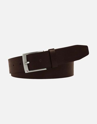 Tommy Hilfiger Mens Tommy Hilfiger Flag Buckle Leather Belt - Brown - Size: 110
