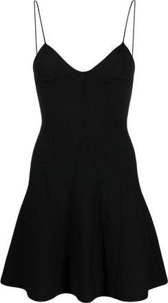 Dsquared2 V-neck minidress - women - Polyester/Viscose - S - Black