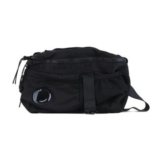 C.P. Company Belt Bags, male, Black, Size: ONE SIZE Nylon B Lens Waistbag