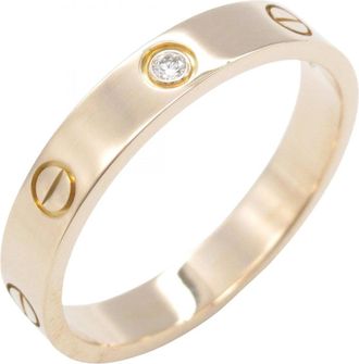 Cartier Pink Gold Clear Pink Gold (18K) Band Ring (Pre-Owned)