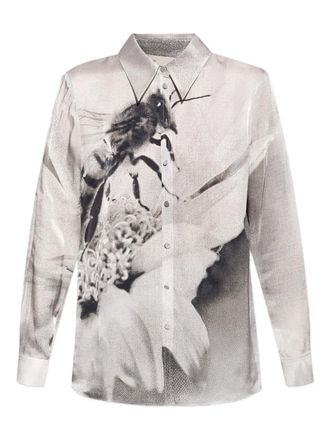 Tory Burch Overhemd met grafische print - Grijs