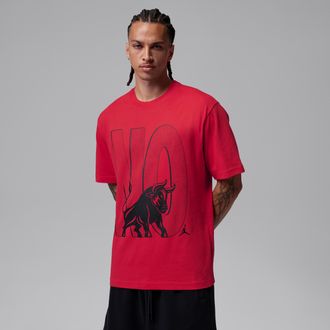 Nike Jordan Mens Jordan Brooklyn T-Shirt in Red | IR2117-612