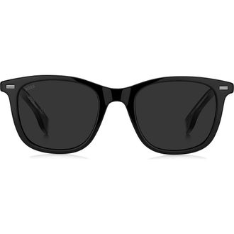 BOSS 51mm Square Sunglasses in Black at Nordstrom Rack
