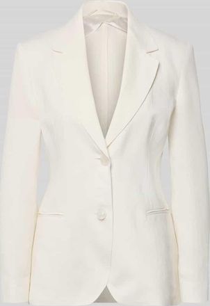 Max Mara Regular Fit Longblazer aus reinem Leinen Modell BELLO in Offwhite, Gr&ouml;&szlig;e 38