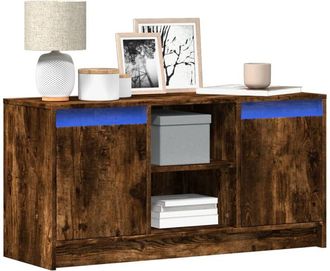 vidaXL Vidaxl - Mobile Porta tv con led Rovere Fumo 100x34x50 cm in Truciolato