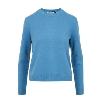 Max Mara S Max Mara Sweaters Avion Blue - Dames - Ronde hals truien - Blauw - L - Wol - Truien & Vesten