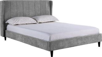 Seconique Seconique - Amelia 5 Feet Bed Frame - L211 x W176 x H115 cm - Dark Grey Fabric