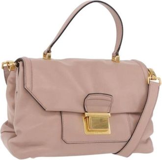 Miu Miu Pre-owned Hand Bag - Dames - Vintage Handtas - Roze - ONE Size - Leer - Vintage