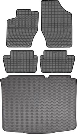 OEM Juego De Alfombrillas De Goma Para Coche Y Maletero Para Citro&euml;n C4 Hatchback (2004-2010)