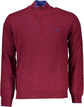 Harmont & Blaine Half-Zip Profiel Coltrui - Heren - Coltruien - Rood - 2XL - Wol - Truien & Vesten